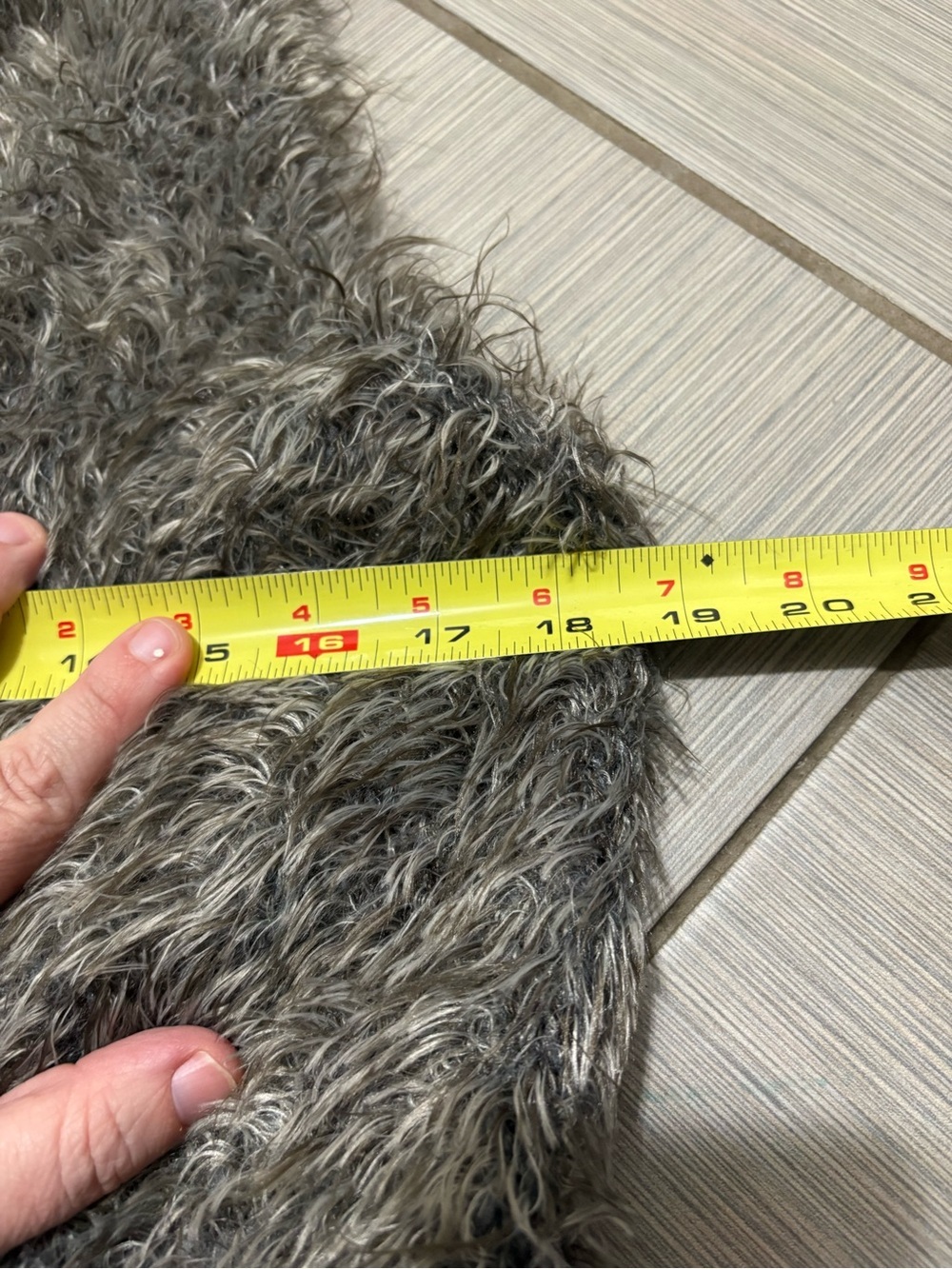 CAbi Gray Faux Fur Vest - Picture 5 of 8